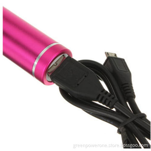 2,600mAh Portable Rose Red External Power Bank Battery ChargerNew
